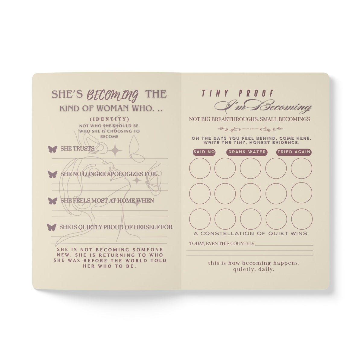 You're Not Behind, You're Becoming | Guided Journal for Women