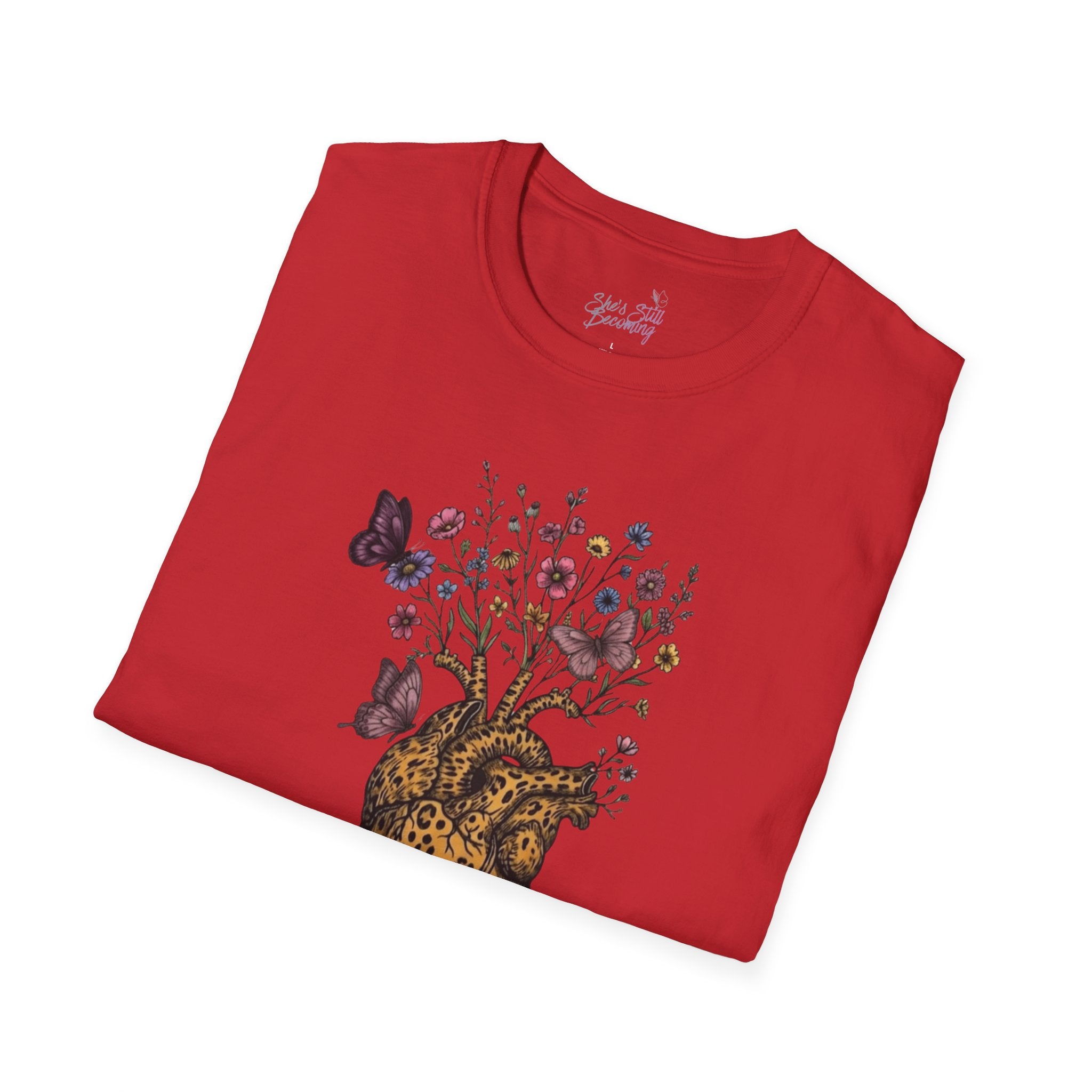Wildflower Heart Tee- Mother's Day Trilogy Collection  |  Floral Heart Shirt | She's Still Becoming