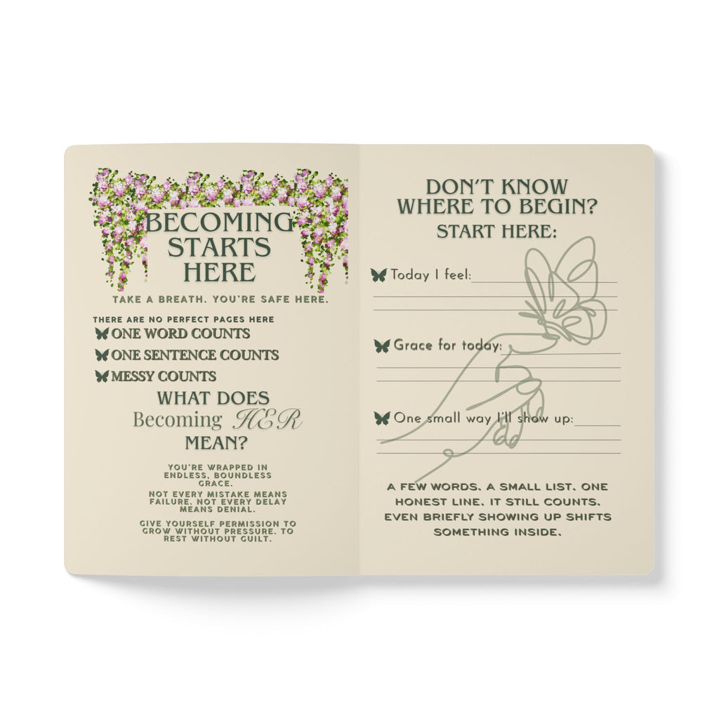 Becoming Starts Here Guided Journal | Reflection, Release & Becoming
