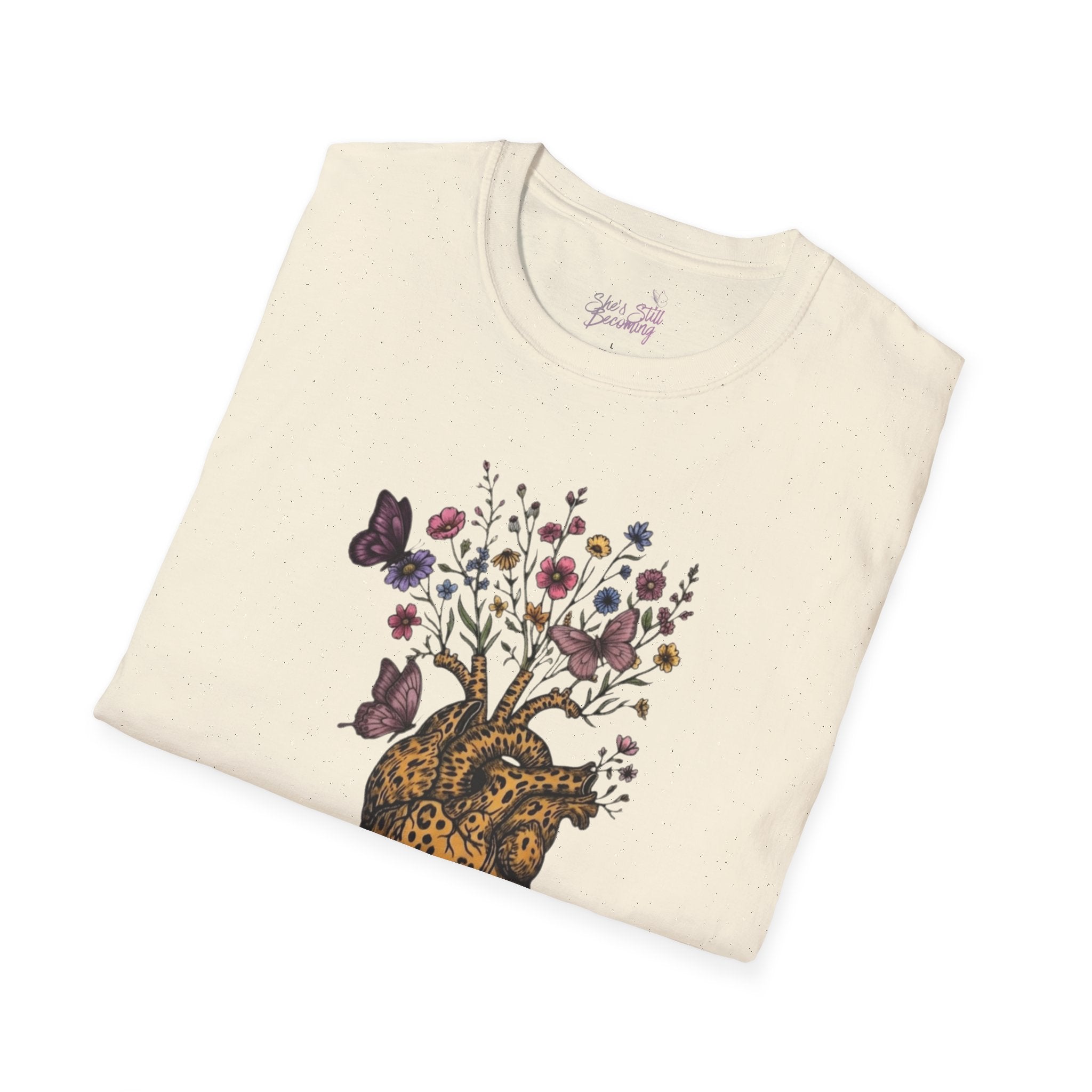 Wildflower Heart Tee- Mother's Day Trilogy Collection  |  Floral Heart Shirt | She's Still Becoming