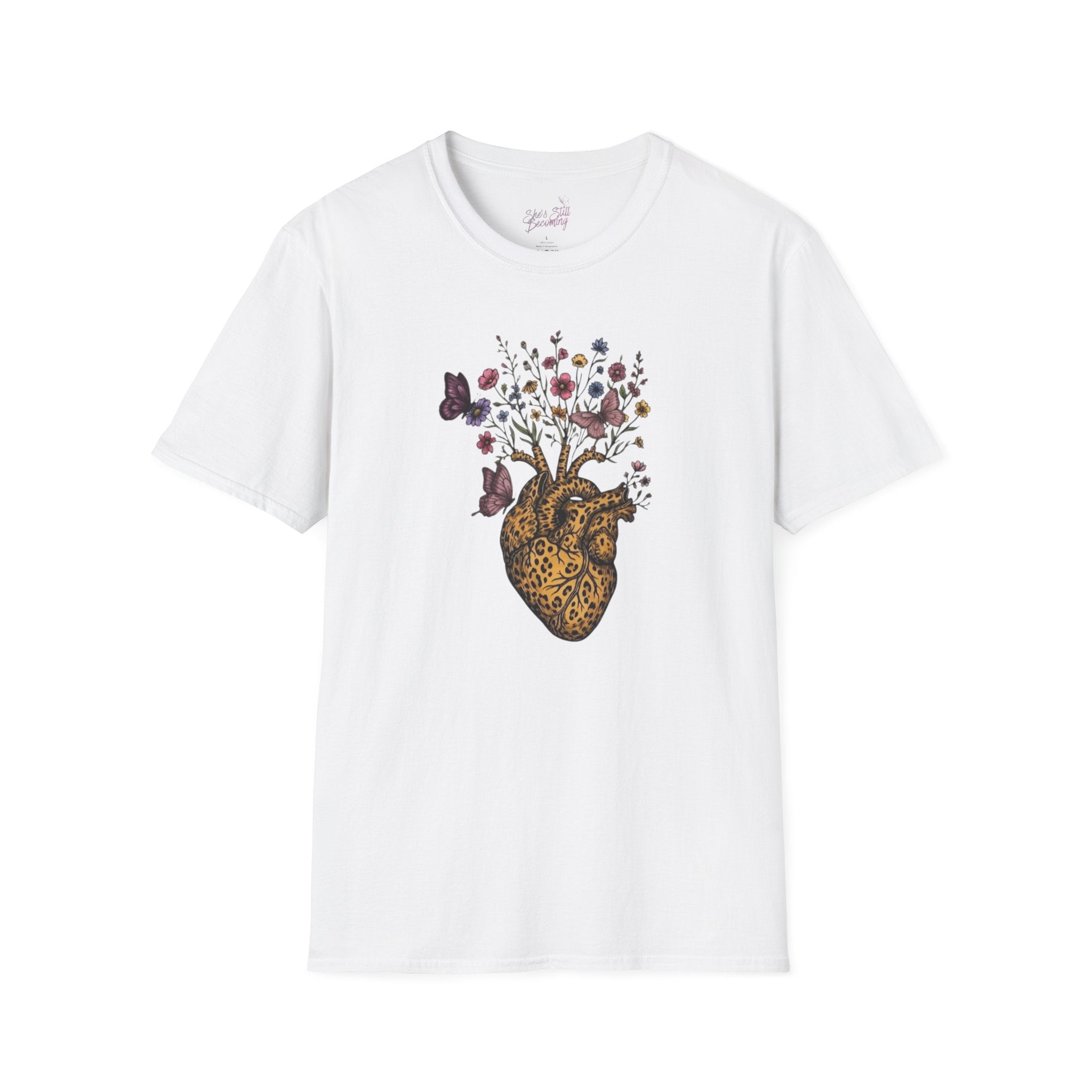 Wildflower Heart Tee- Mother's Day Trilogy Collection  |  Floral Heart Shirt | She's Still Becoming