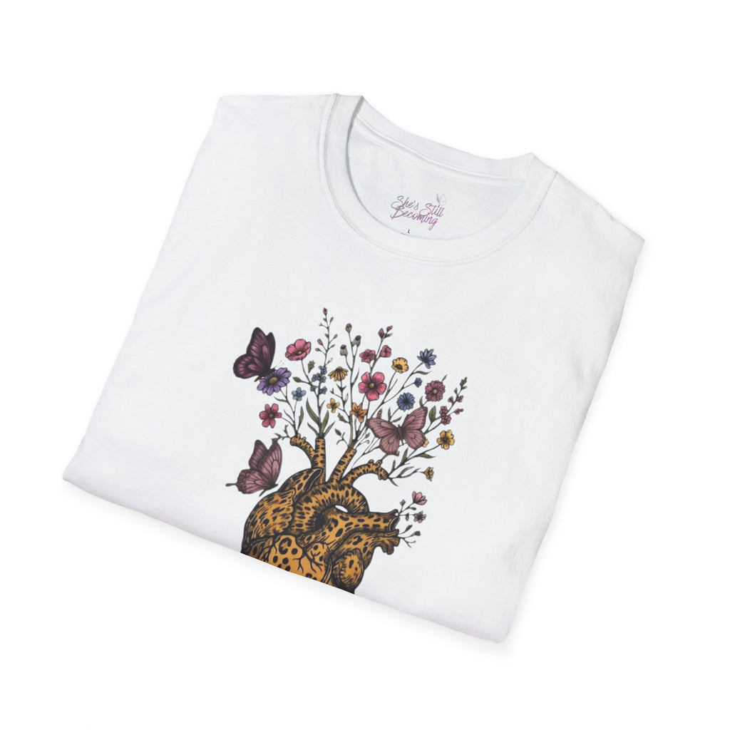Wildflower Heart Tee- Mother's Day Trilogy Collection  |  Floral Heart Shirt | She's Still Becoming