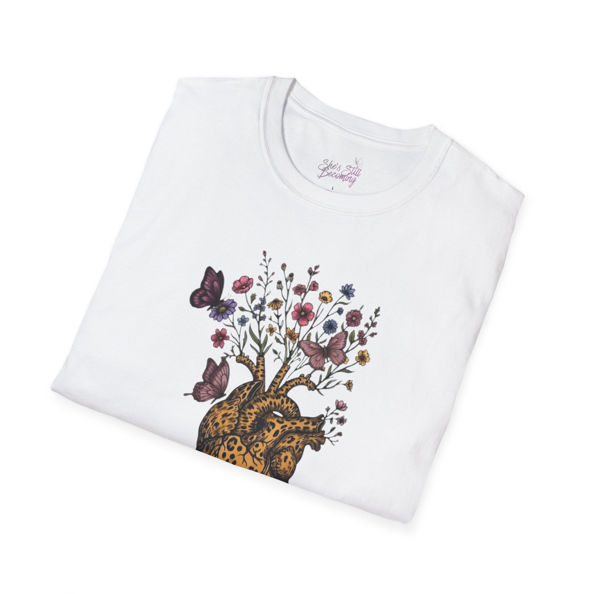 Wildflower Heart Tee- Mother's Day Trilogy Collection  |  Floral Heart Shirt | She's Still Becoming