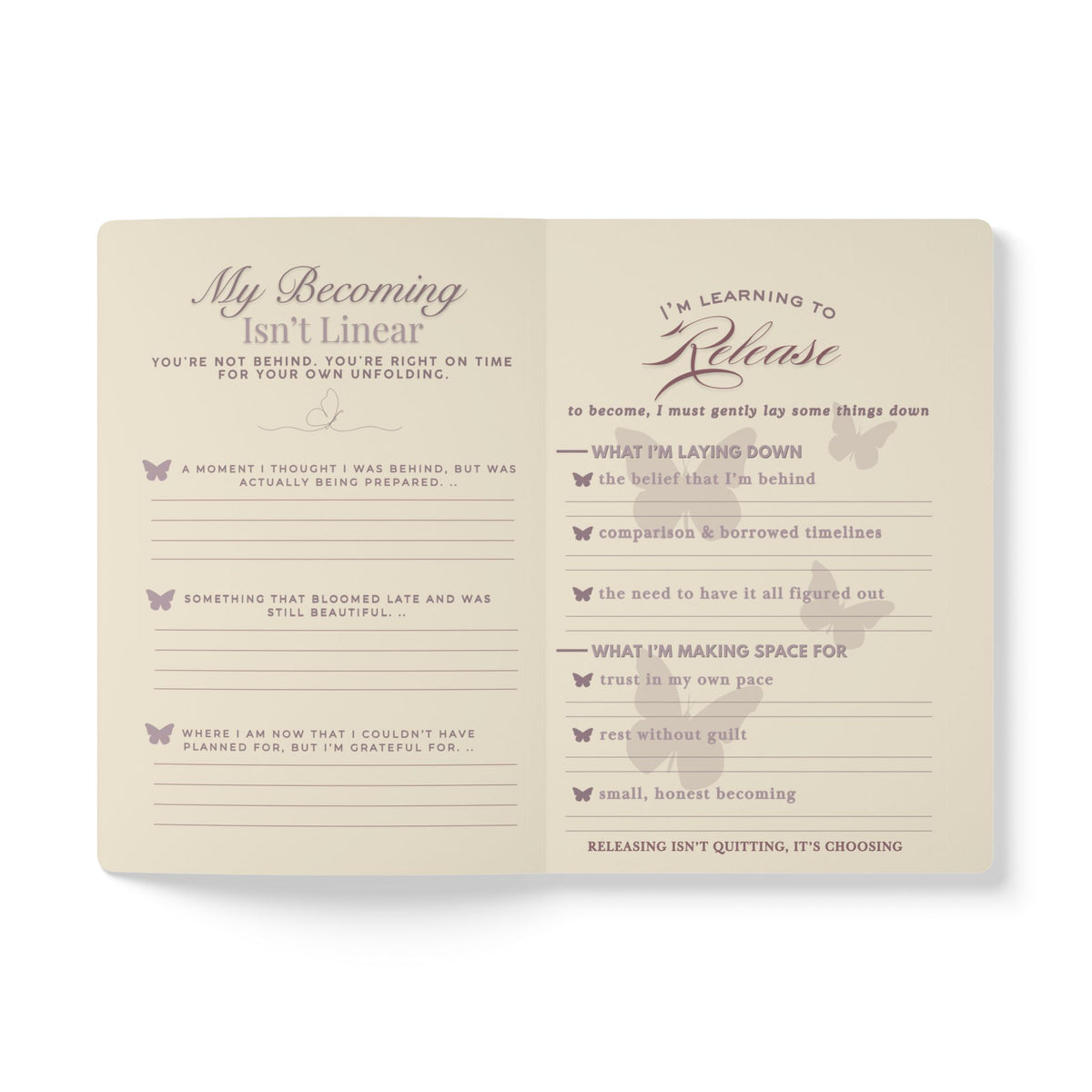 You're Not Behind, You're Becoming | Guided Journal for Women